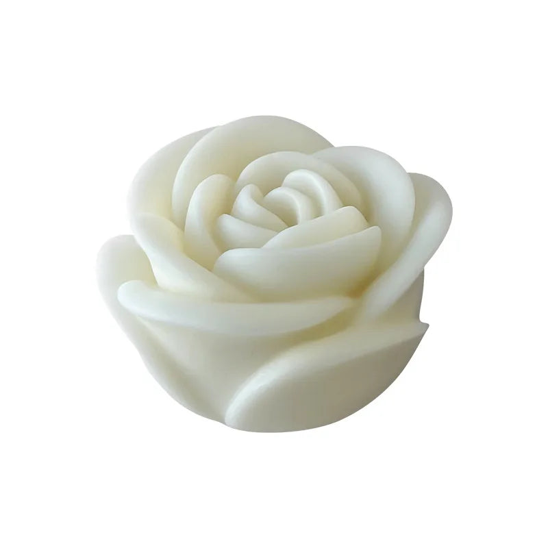Moule en silicone pour bougie rose