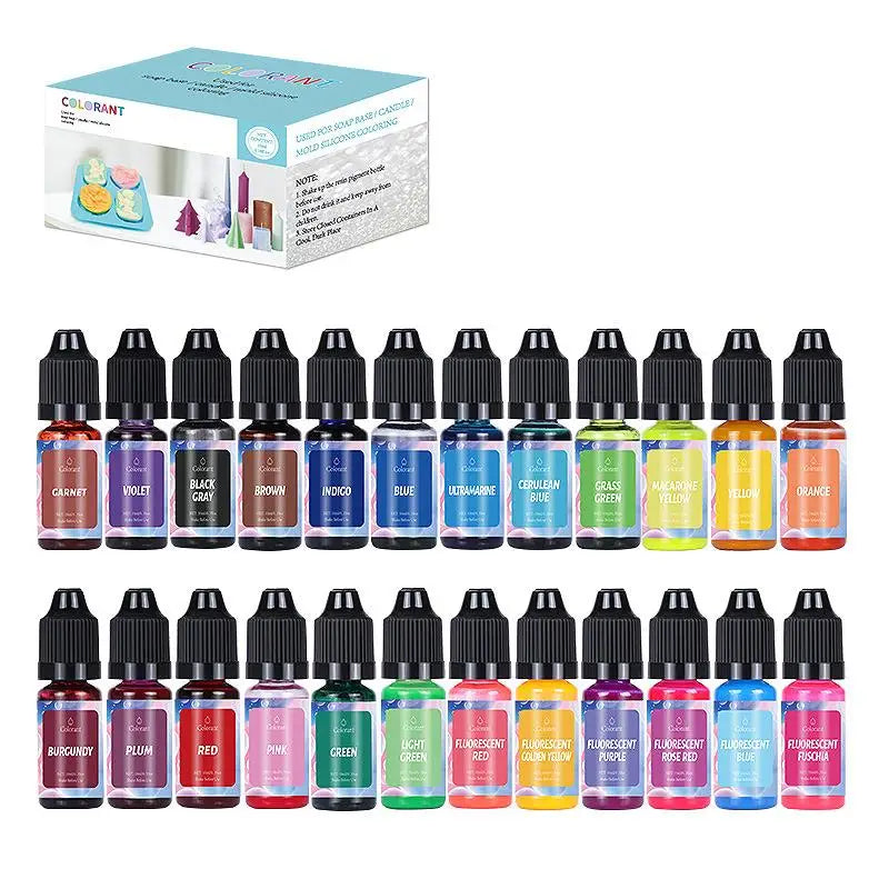 Lot de colorants pour bougies