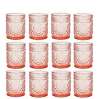 Lot de photophores colorés en verre votif