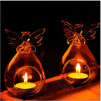 Photophore ange en verre