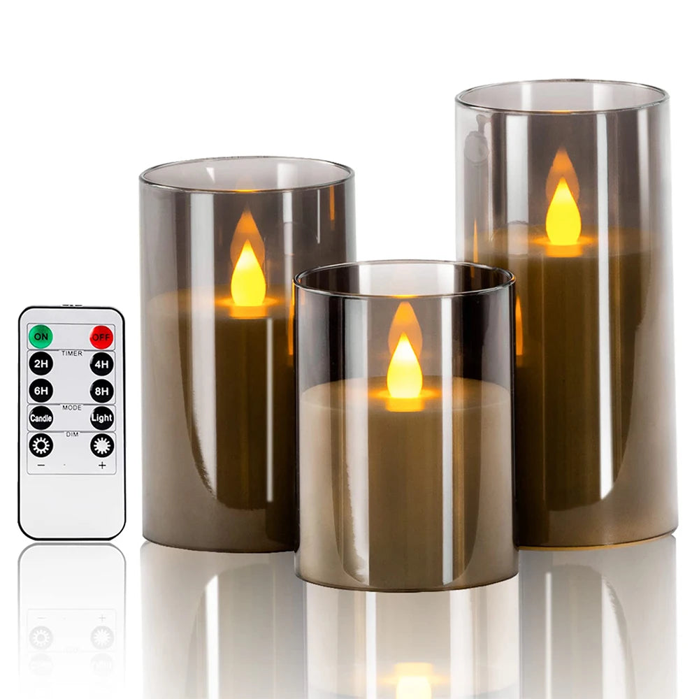 Photophore électronique avec bougie LED