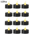Lot de bougies LED design noir