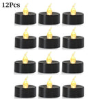 Lot de bougies LED design noir