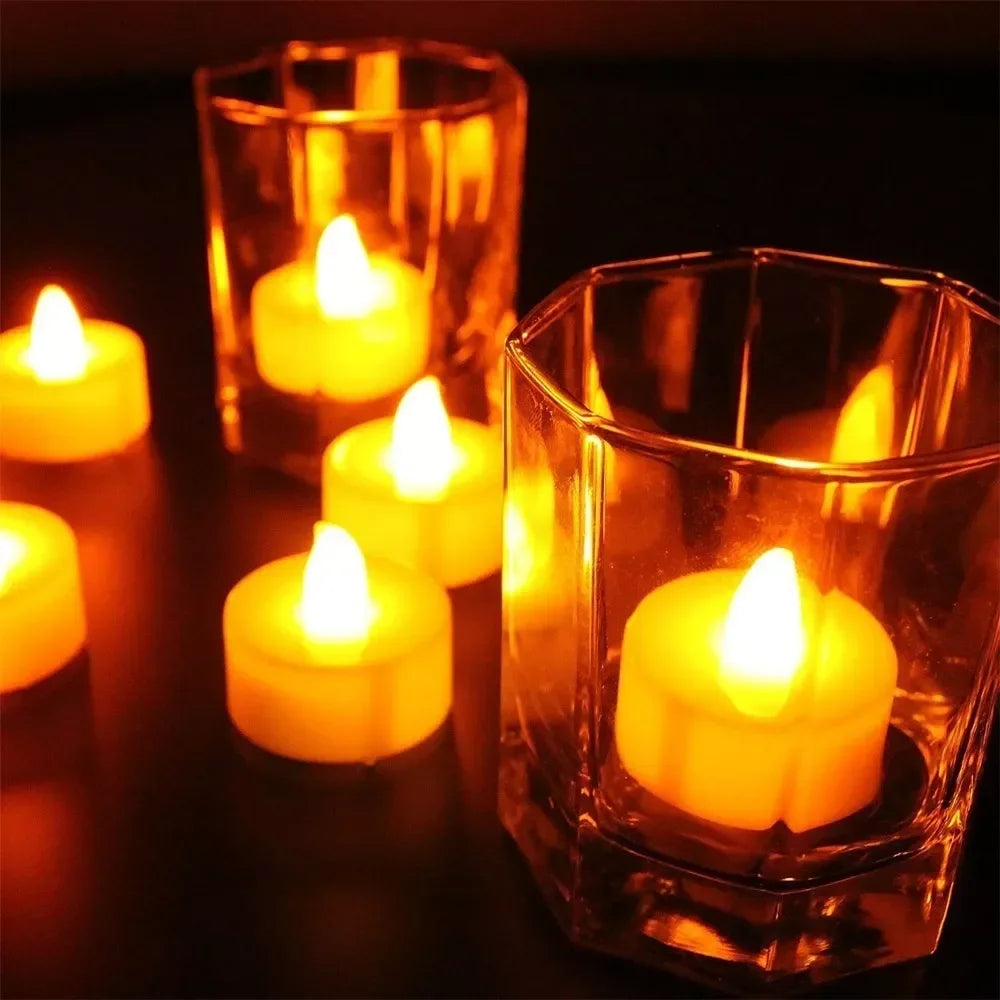 Lot de petites bougies LED