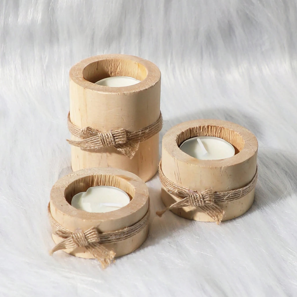 Photophore en bois