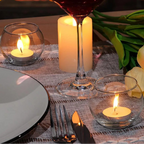 Lot de photophores en verre boule