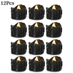 Lot de bougies LED design noir
