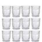 Lot de photophores colorés en verre votif