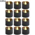 Lot de bougies LED design noir