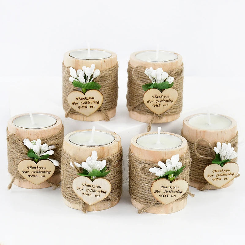 Lot de photophores pour mariage