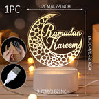 Photophore en métal lune calendrier Ramadan