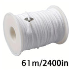 Lot de mèches de bougie en coton ciré avec support