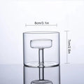 Photophore en verre cylindrique