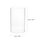 Bougeoir cylindre en verre