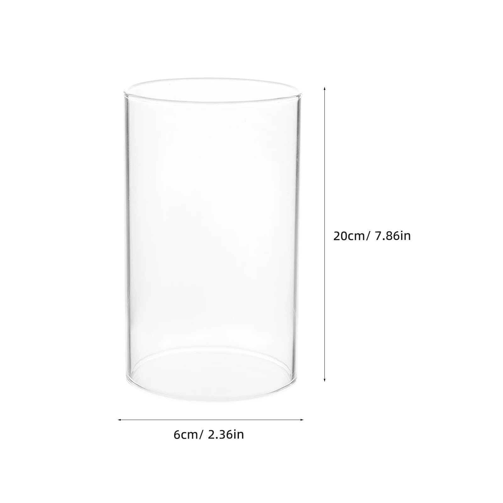 Bougeoir cylindre en verre