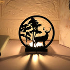 Photophore avec animaux 3D