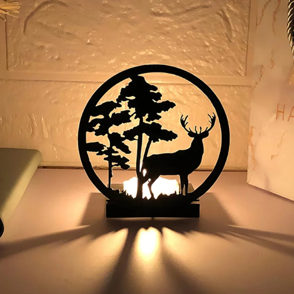 Photophore avec animaux 3D
