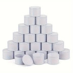 Lot de 24 boîtes à bougies en métal