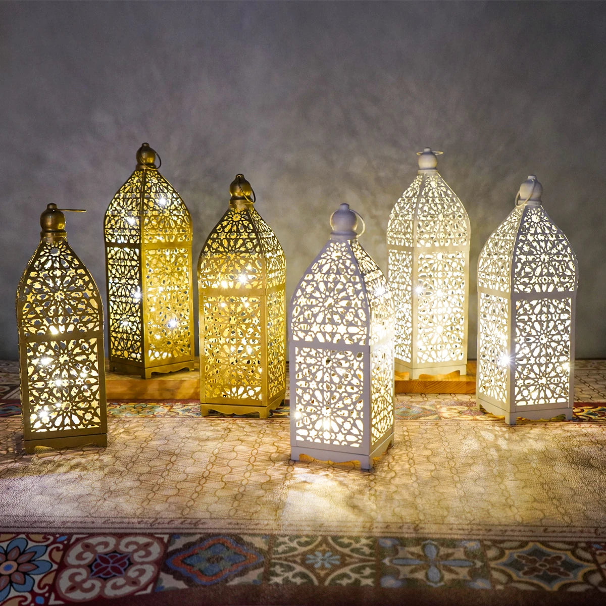 Lanterne en métal style arabe