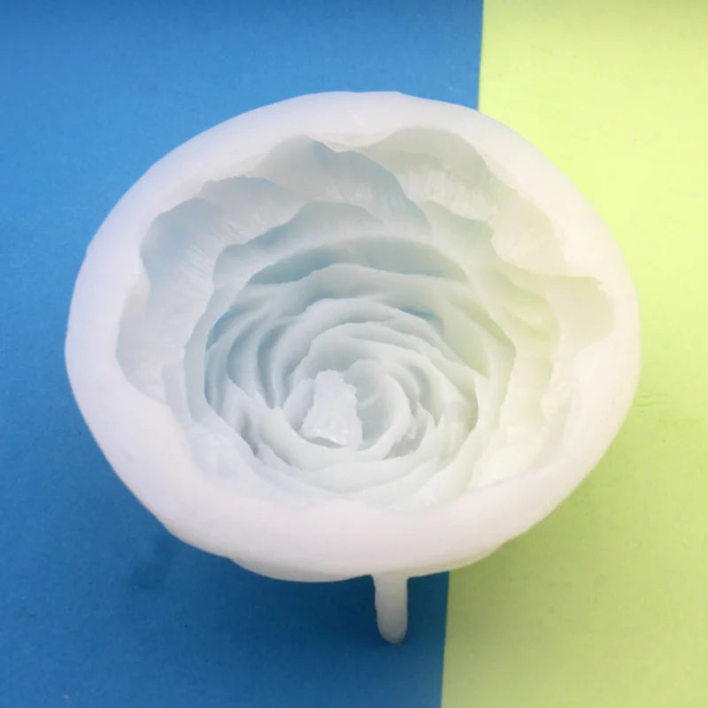 Moule en silicone pour bougie grande fleur