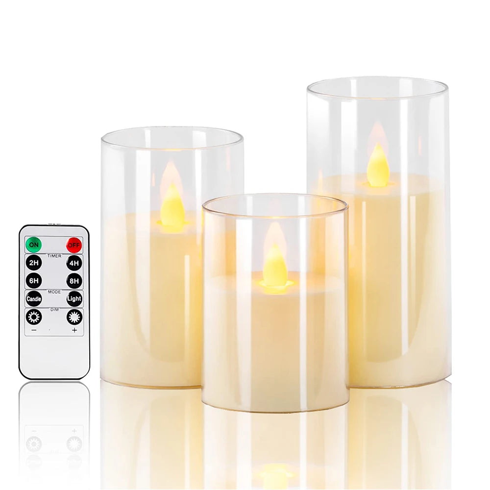 Photophore électronique avec bougie LED