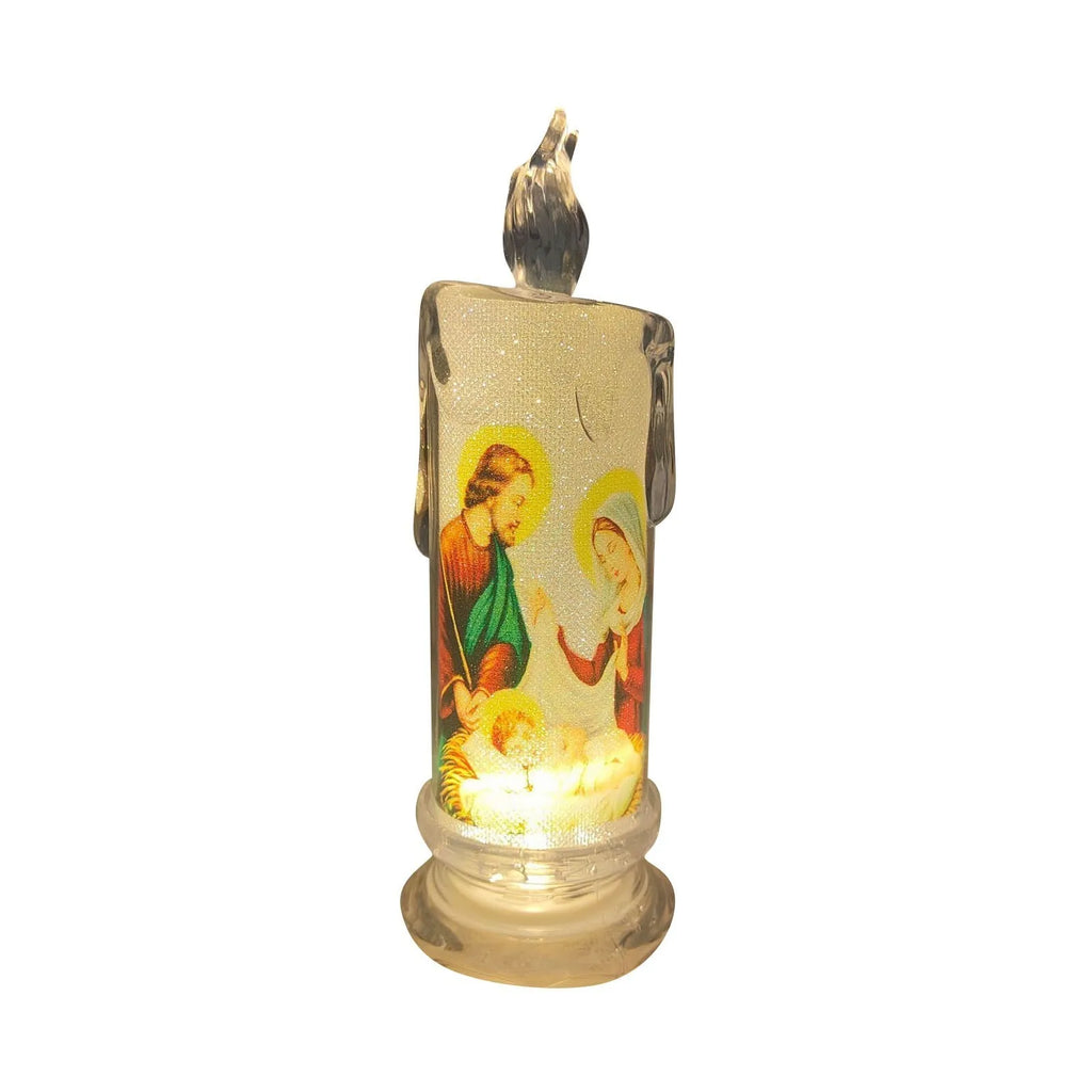 Bougie LED catholique Jésus