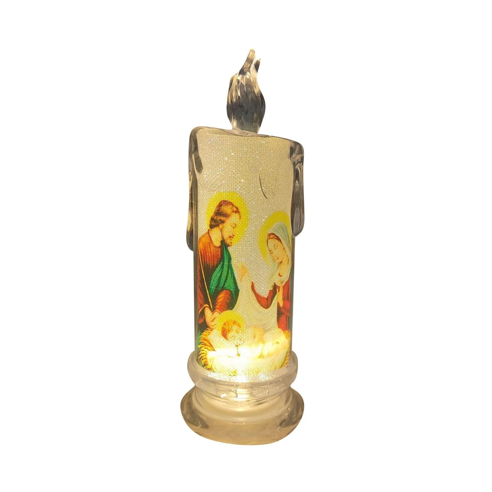 Bougie LED catholique Jésus