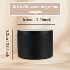Lot de 24 boîtes à bougies en métal