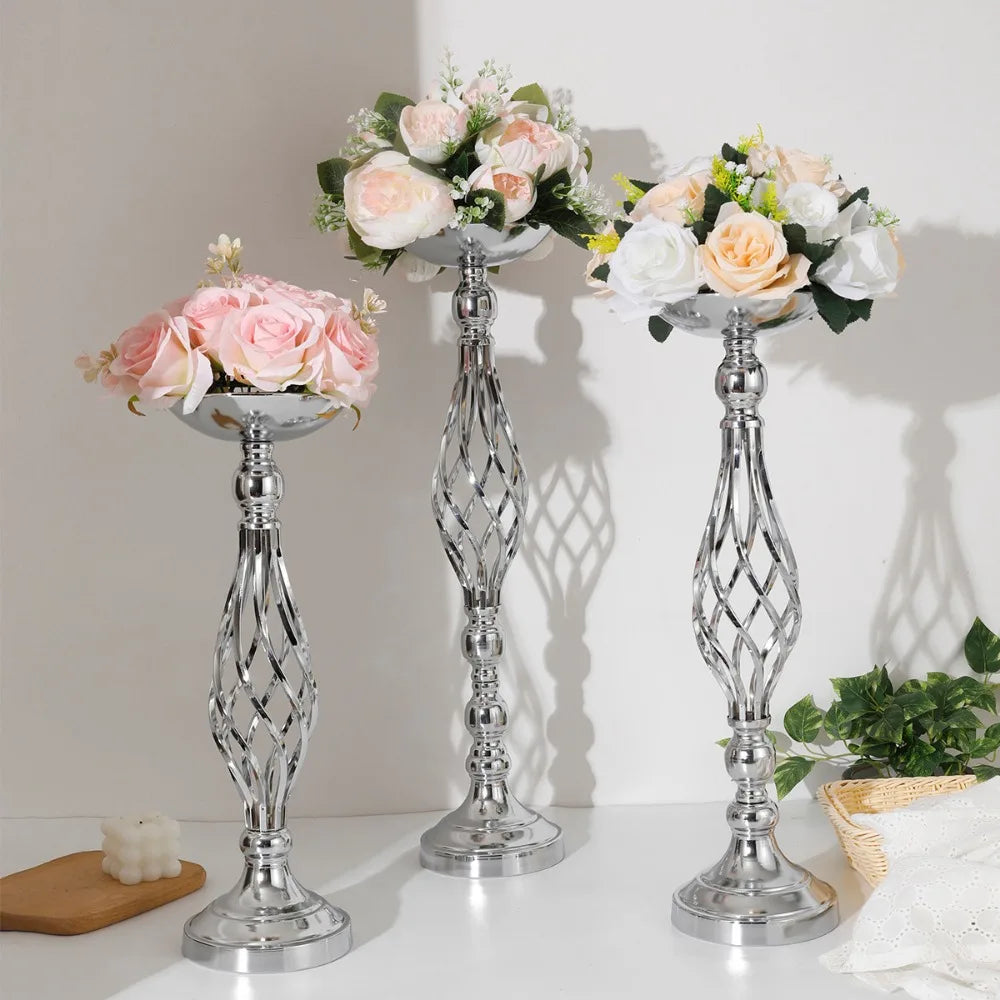 Chandelier sur pied argent