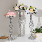 Chandelier sur pied argent