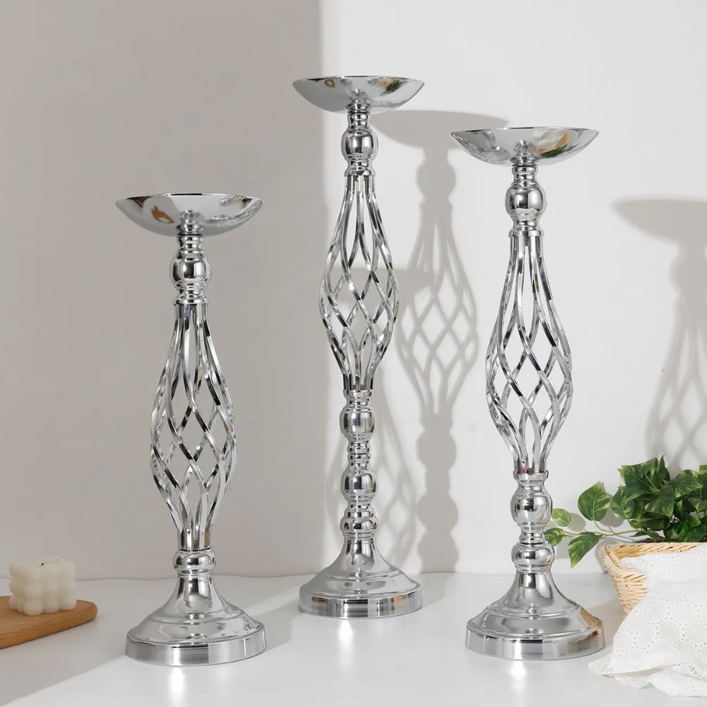 Chandelier sur pied argent