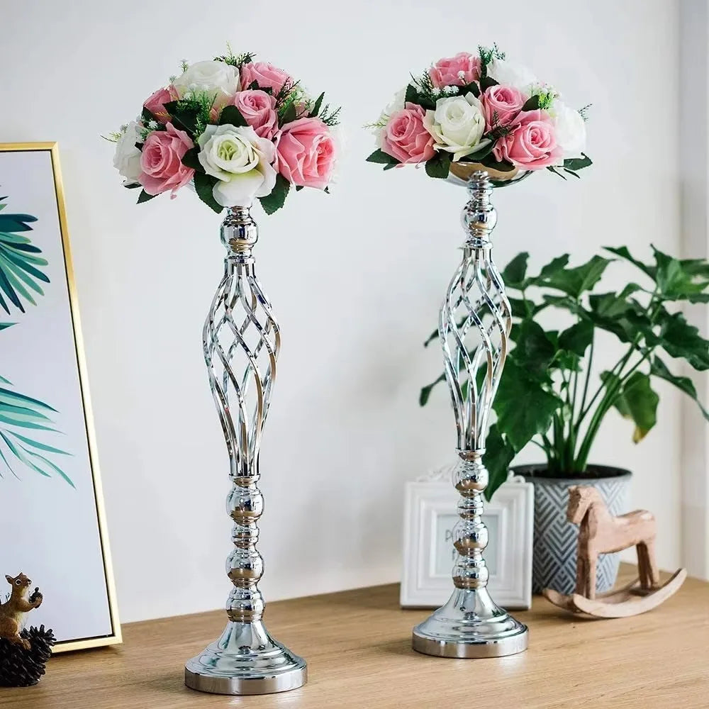 Chandelier sur pied argent