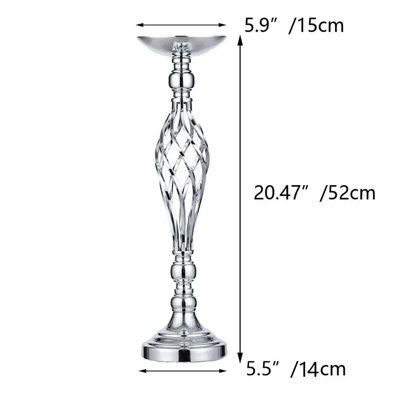 Chandelier sur pied argent