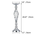 Chandelier sur pied argent