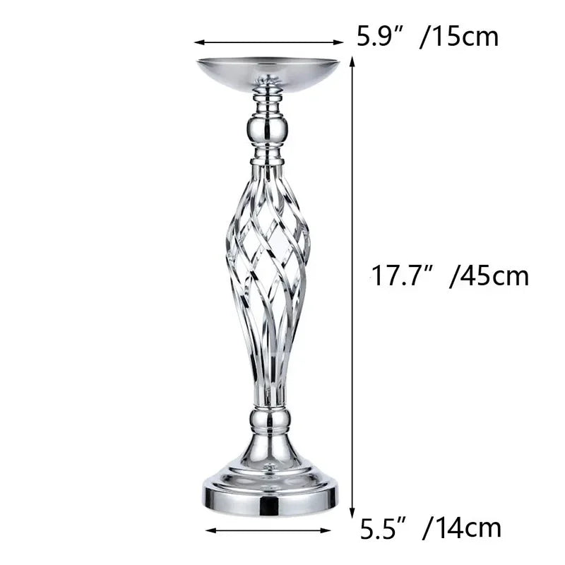 Chandelier sur pied argent