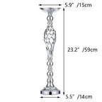 Chandelier sur pied argent