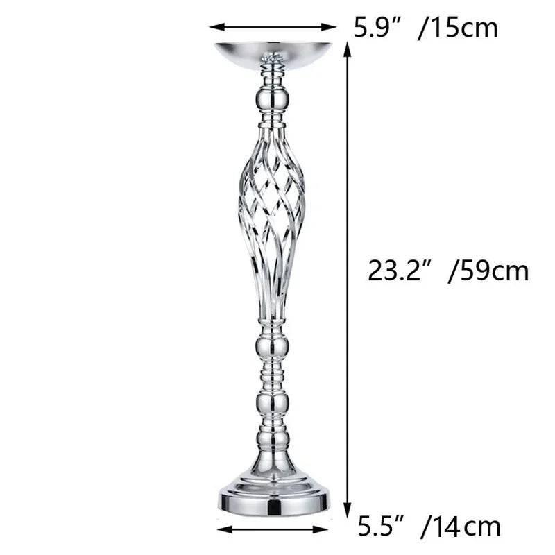 Chandelier sur pied argent
