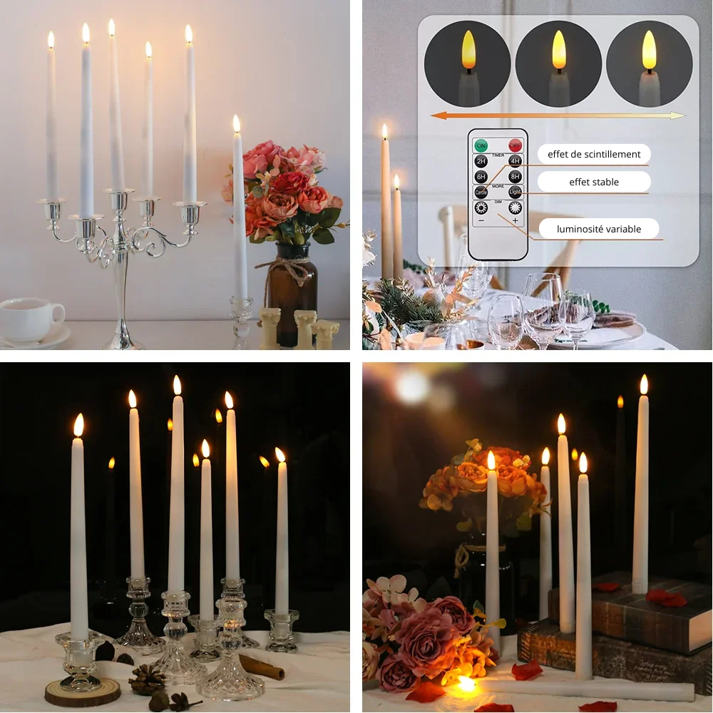 Lot de bougies LED