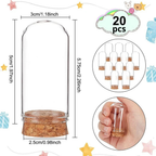 Lot de cloches en verre